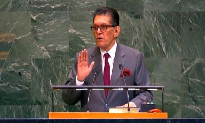 জাতিসংঘ সাধারণ পরিষদের সভাপতি হিসেবে খলিলুর রহমানের শপথ