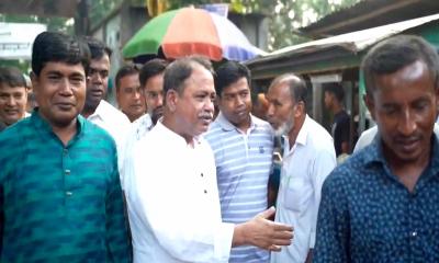 ঠাকুরগাঁও ১ আসনে ধানের শীষে ভোট চেয়ে প্রচারে মির্জা ফয়সল আমিন