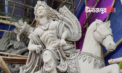 বীরগঞ্জে ১৩ লাখ টাকায় তৈরি হচ্ছে চলন্ত প্রতিমা