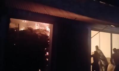 ৫ পাটের গোডাউনে আগুন, ১০ লাখ টাকার ক্ষতি