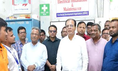 ইএসডিও ট্রেনিং সেন্টার পরিদর্শনে ত্রাণমন্ত্রী আসাদুল হাবিব