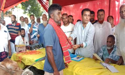 বীরগঞ্জের কবিরাজহাট পশুরহাটের আনুষ্ঠানিক উদ্বোধন