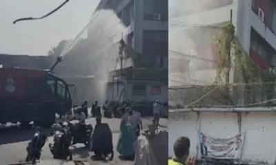 শাহজালাল বিমানবন্দরের স্টোর বিল্ডিংয়ে অগ্নিকাণ্ড: নিয়ন্ত্রণে ফায়ার সার্ভিস