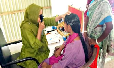 কাহারোলে চক্ষু শিবির প্রান্তিক মানুষের চোখের যত্নে ব্যতিক্রমী মানবিক উদ্যোগ