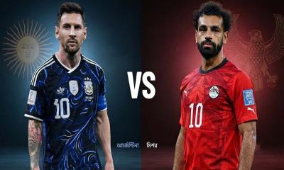 মেসির আর্জেন্টিনা বনাম সালাহর মিশর কোয়ার্টার ফাইনালের টিকিটের লড়াই