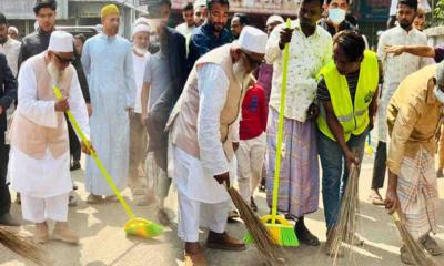 শহর পরিষ্কারে নামলেন শাহজাহান চৌধুরী, দিলেন নতুন বার্তা