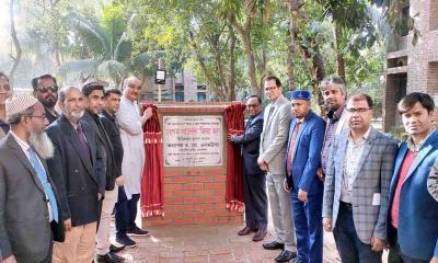 সাবেক প্রধানমন্ত্রী বেগম খালেদা জিয়ার স্মরণে হাবিপ্রবিতে হলের ভিত্তি প্রস্থর স্থাপন