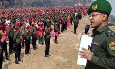 নির্বাচন উপলক্ষে দিনাজপুরে আনসার ও ভিডিপির বিশেষ প্রস্তুতিমূলক সমাবেশ