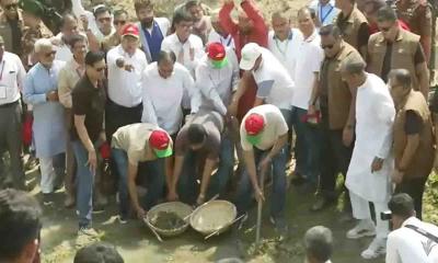 খাল খনন কর্মসূচির উদ্বোধন করলেন প্রধানমন্ত্রী