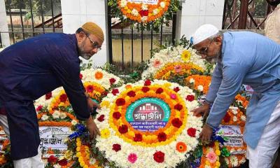 চিরিরবন্দরে ভাষা শহীদদের প্রতি এমপি আখতারুজ্জামানের শ্রদ্ধা