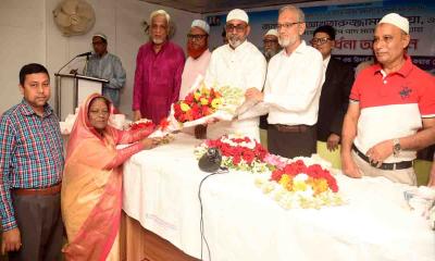দিনাজপুরে হুইপ আখতারুজ্জামান মিয়াকে সংবর্ধনা প্রদান