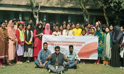 বিরলে এসএসসি ও এইচএসসি পরীক্ষার্থীদের উৎসাহ প্রদান