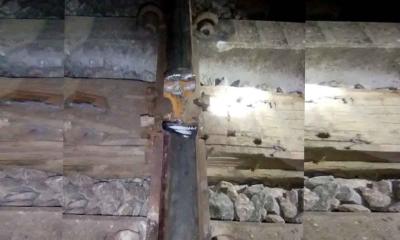 নীলফামারীতে রেললাইন কাটল দুর্বৃত্তরা; দুর্ঘটনার শঙ্কা