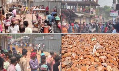 ভাঙ্গায় ৪ গ্রামের সংঘর্ষে পুলিশসহ আহত শতাধিক