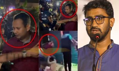 মেরুন টি-শার্ট পরা সেই ব্যক্তির পরিচয় দিলেন রাশেদ খান