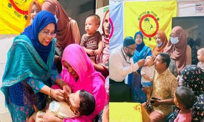 চিরিরবন্দরে ভিটামিন ‘এ’ প্লাস ক্যাম্পেইনের শুভ উদ্বোধন