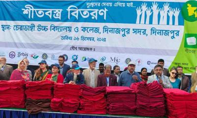 ব্রেইন ফাউন্ডেশন ও ফেইথের উদ্যোগে মানুষের মাঝে শীতবস্ত্র বিতরণ