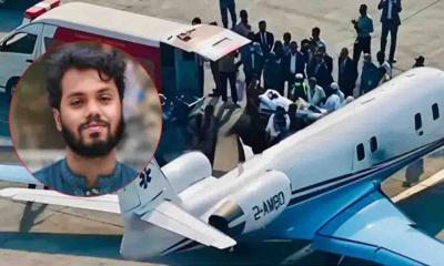 সিঙ্গাপুরে পৌঁছেছে হাদিকে বহনকারী এয়ার অ্যাম্বুলেন্স