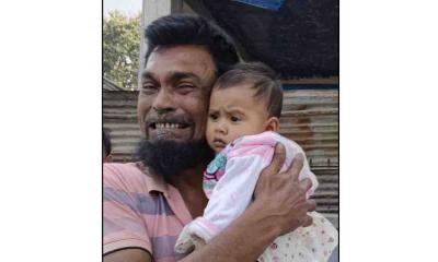 বাবার আদর পাওয়ার আগেই এতিম হলো ৭ মাসের আলেয়া