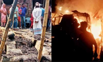 দিনাজপুরের খানসামায় টানা অগ্নিকাণ্ডে জনমনে আতঙ্ক