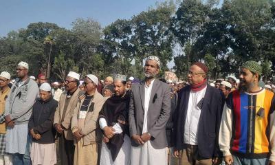 বোদায় বিএনপির উদ্যোগে খালেদা জিয়ার গায়েবানা জানাজা অনুষ্ঠিত