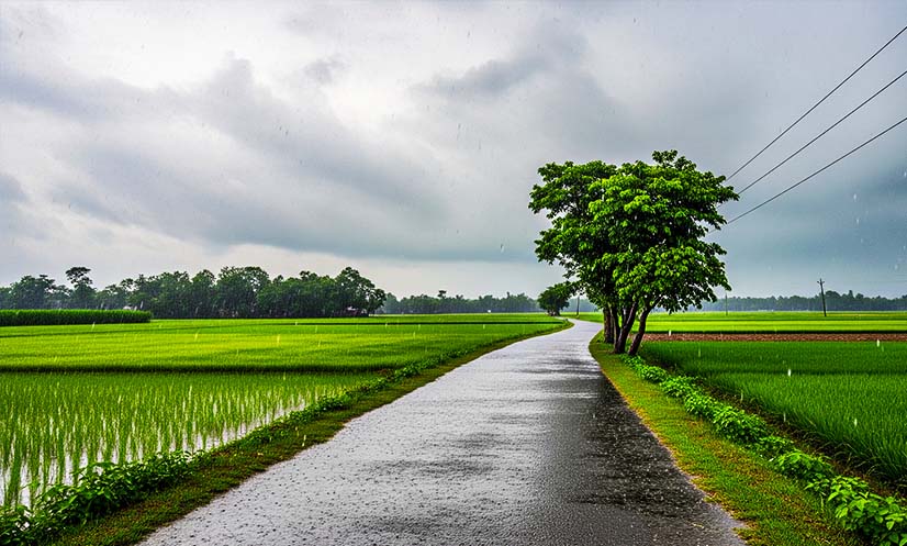 দিনাজপুরে স্বস্তির বৃষ্টি: আগামী ৪৮ ঘণ্টায় ভারী বর্ষণের পূর্বাভাস