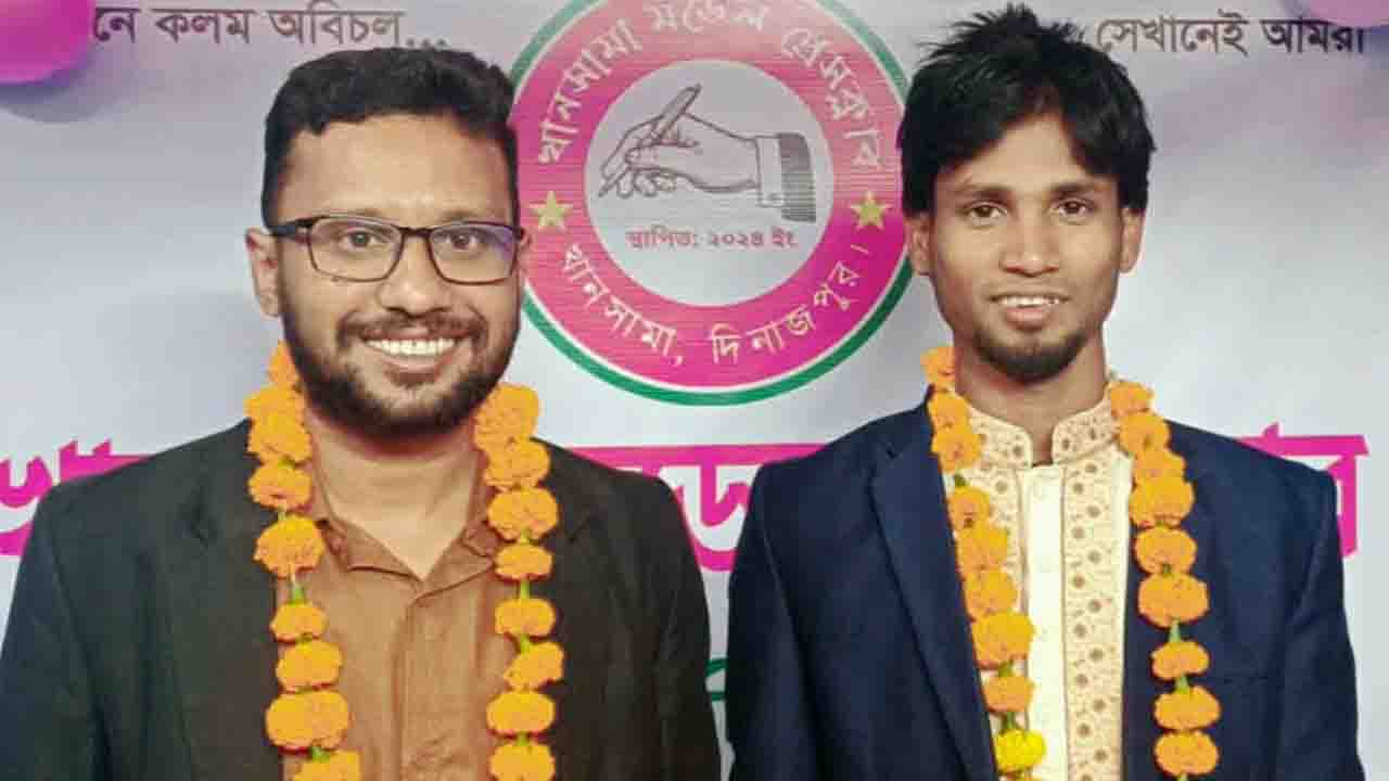 উৎসবমুখর পরিবেশে খানসামা মডেল প্রেসক্লাবের নির্বাচন