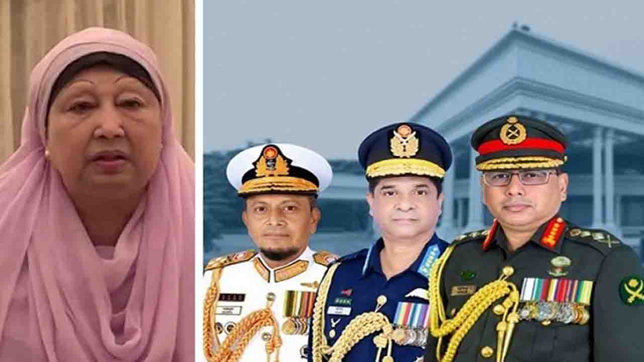 খালেদা জিয়াকে দেখতে এভারকেয়ার হাসপাতালে তিন বাহিনী প্রধান