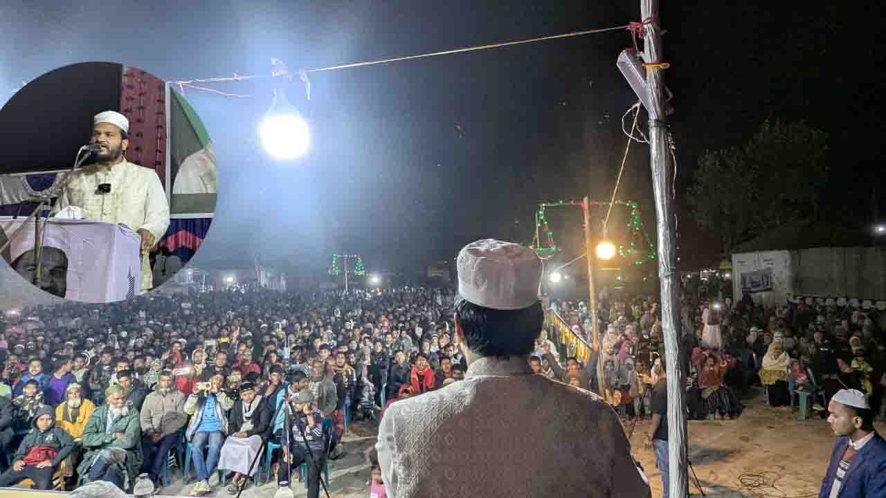 বীরগঞ্জে জামায়াতের বিশাল নির্বাচনী জনসভা, মানুষের ঢল