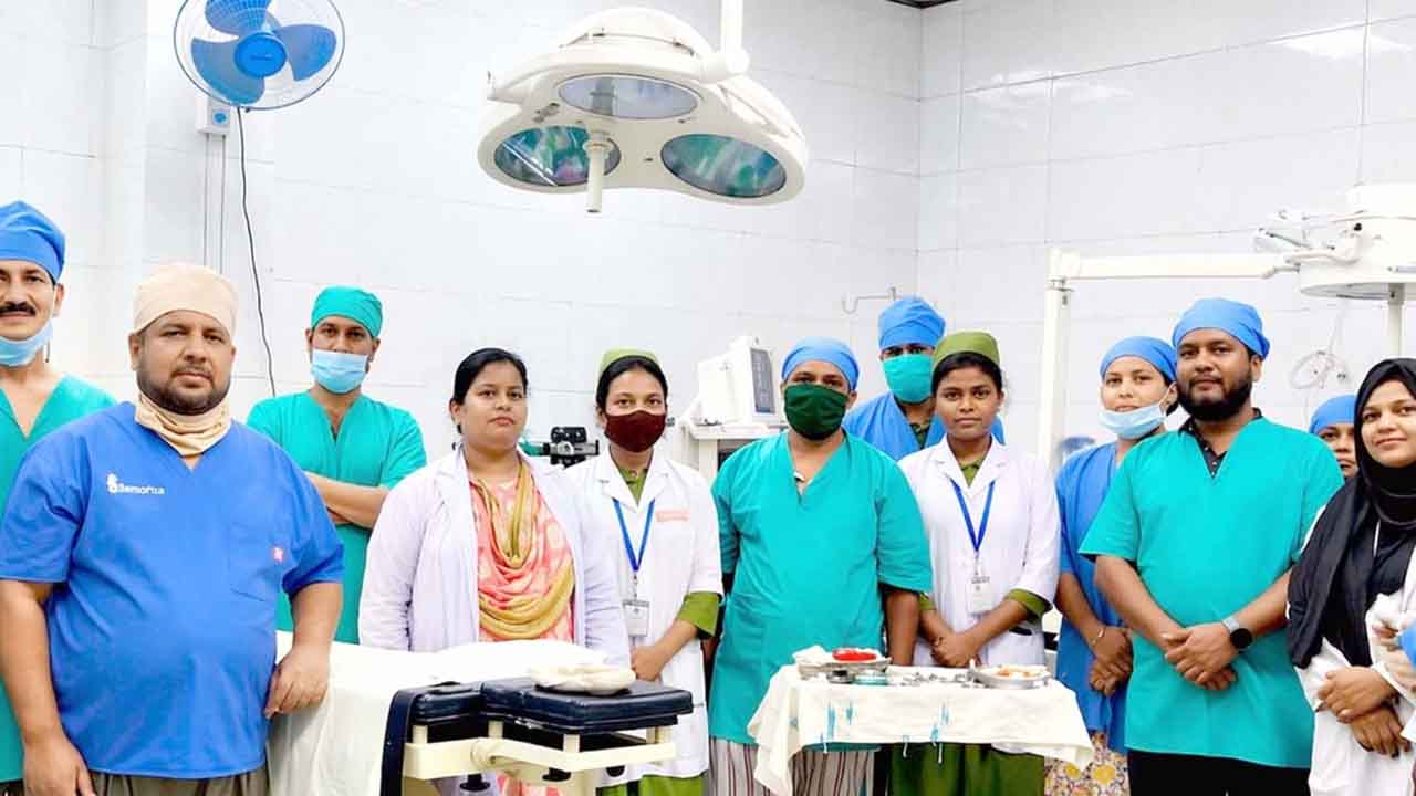 দিনাজপুরে বিনামূল্যে ঠোঁট ও তালু কাটা অপারেশন ক্যাম্প অনুষ্ঠিত