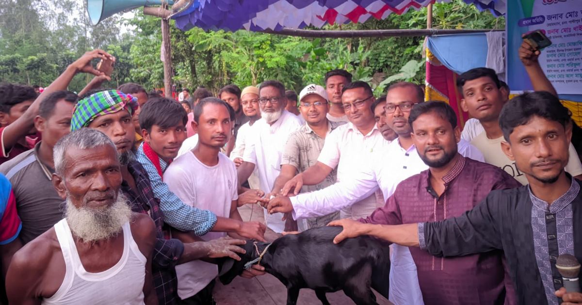 উৎসবের আমেজে বীরগঞ্জে বসল ঐতিহ্যবাহী পাতা খেলা