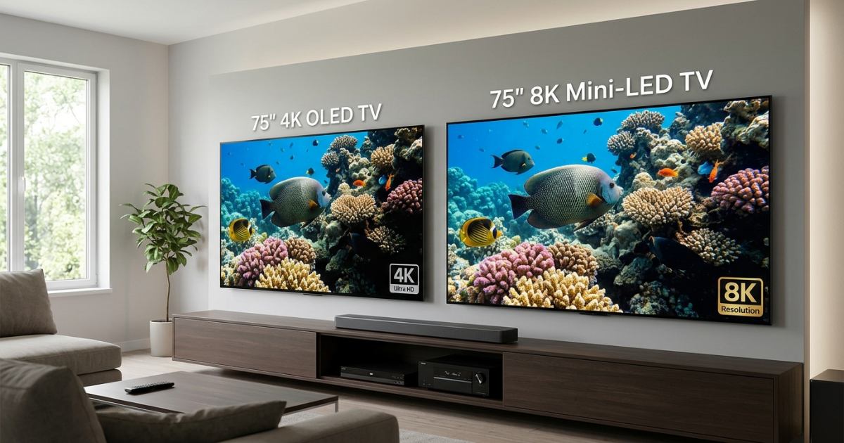 4K বনাম 8K সেরা টিভি কোনটি?