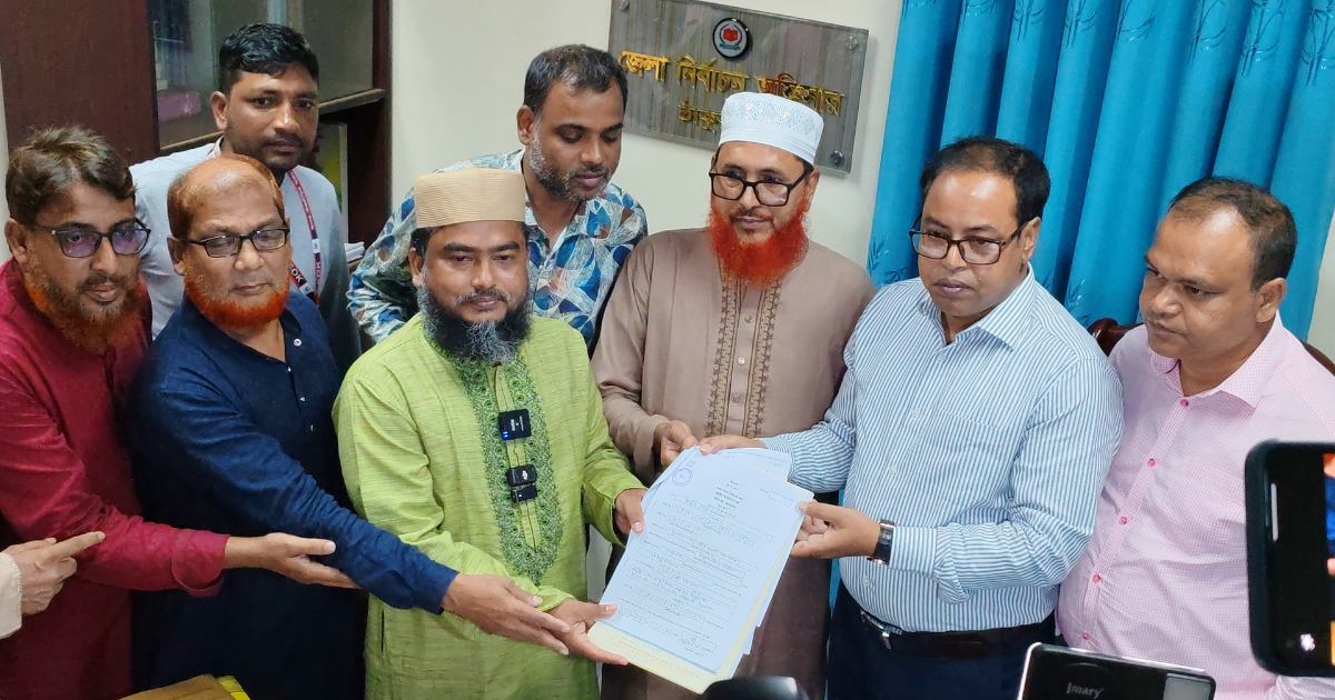 ঠাকুরগাঁও-১ আসনে মনোনয়নপত্র জমা দিলেন দেলাওয়ার