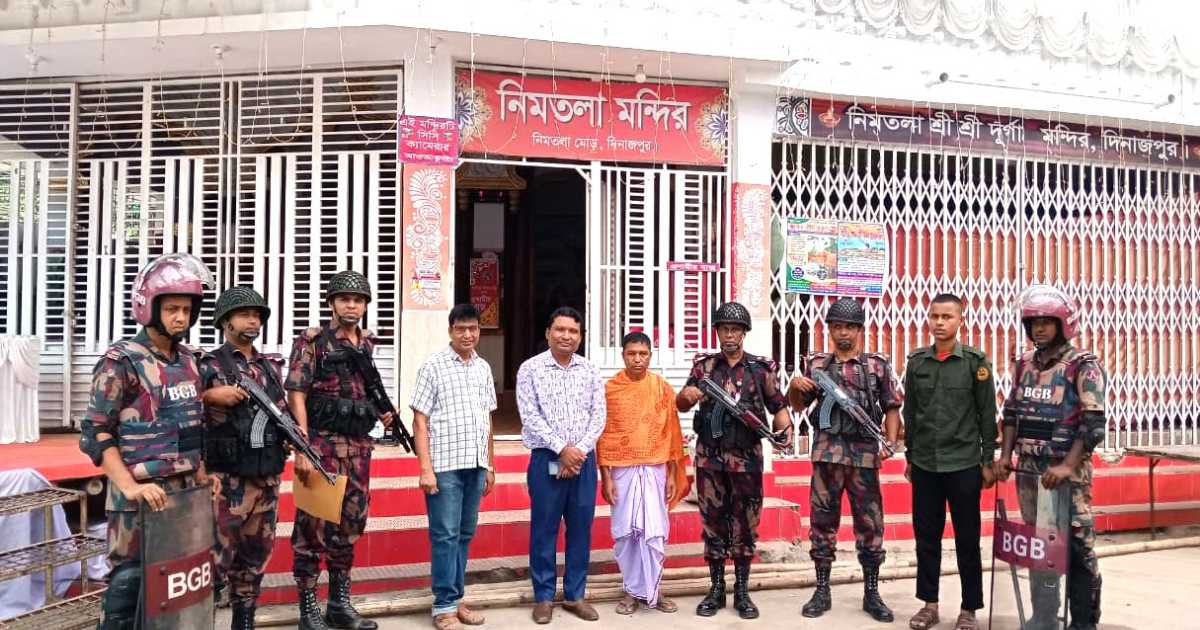 শারদীয় দুর্গাপূজায় দিনাজপুর ও ঠাকুরগাঁওয়ে ১৪ প্লাটুন বিজিবি মোতায়েন
