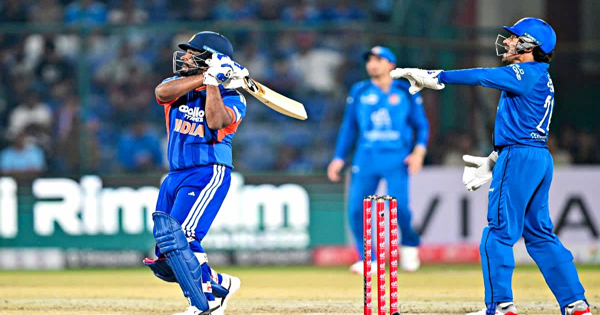 স্যামসনের তাণ্ডবে আফগানদের হারিয়ে সিরিজ জিতল ভারত