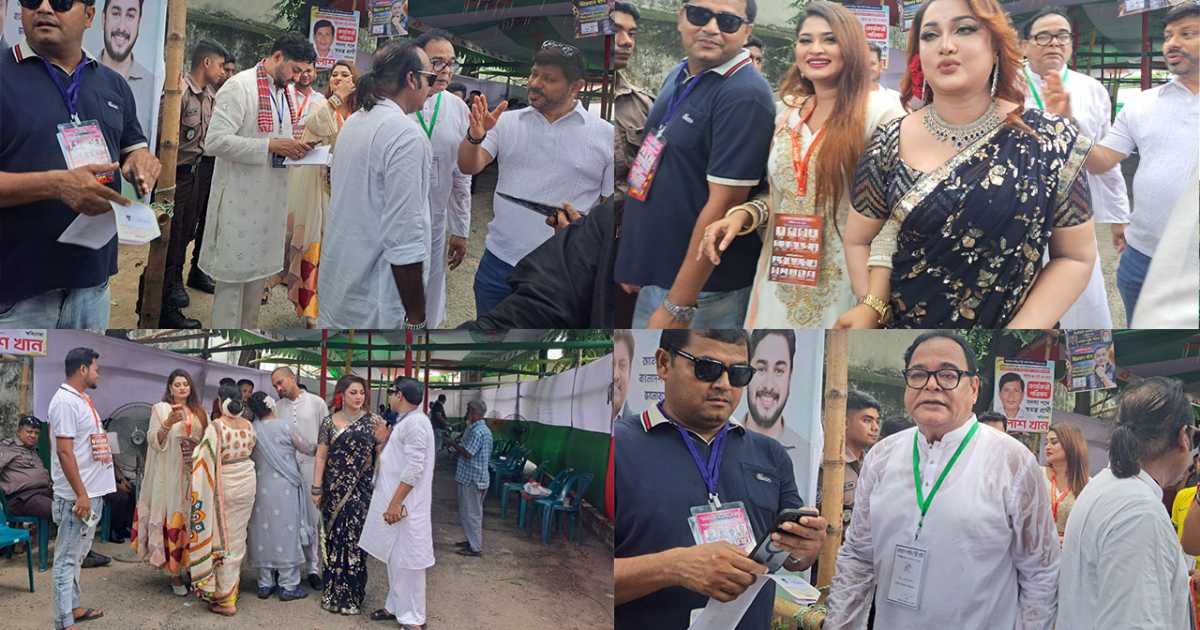 চলচ্চিত্র শিল্পী সমিতির দ্বিবার্ষিক নির্বাচন, ভোট দিচ্ছেন শিল্পীরা