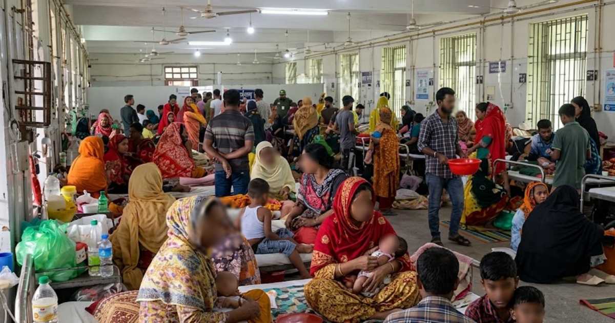 শিশু হাসপাতালে রোগীর উপচে পড়া ভিড় বাড়ছে সর্দি-জ্বর