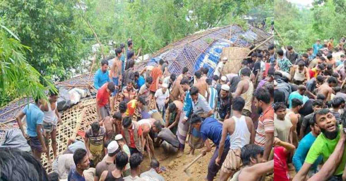 রোহিঙ্গা ক্যাম্পে পাহাড়ধসে নিহত বেড়ে ৮
