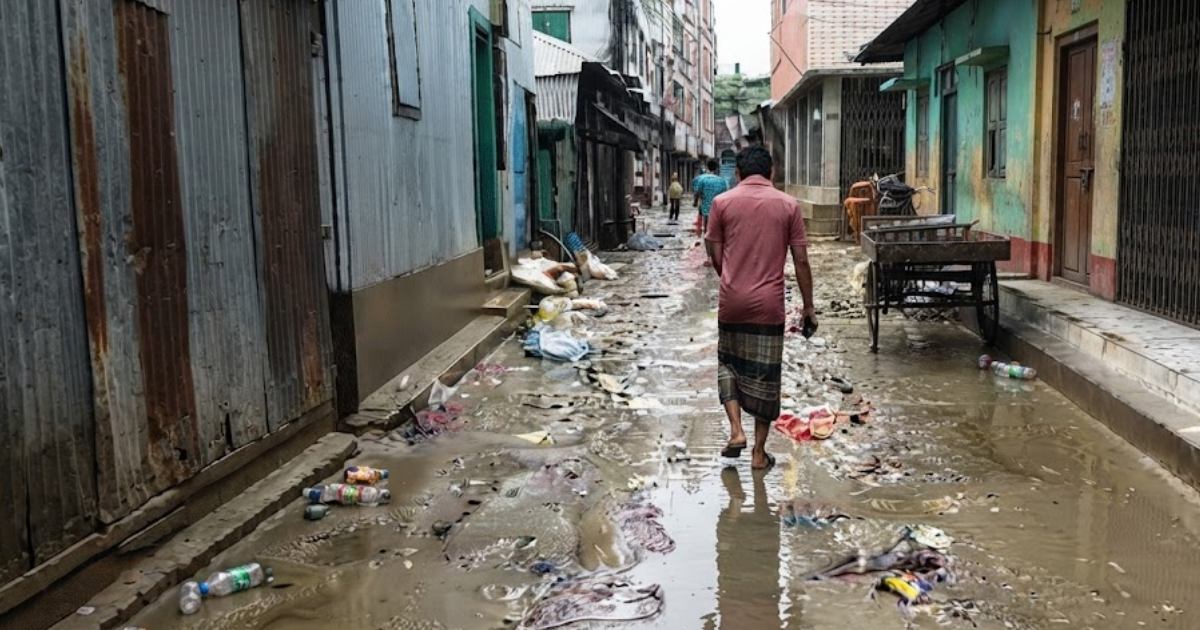 বন্যা পরিস্থিতির উন্নতি বান্দরবানে ফিরছে স্বাভাবিকতা
