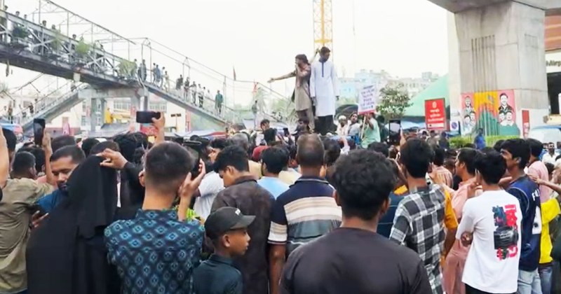 রামিসা হত্যার বিচারে আবারও উত্তাল মিরপুর সড়ক অবরোধ