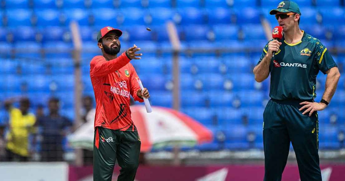 টস জিতে ব্যাটিংয়ে অস্ট্রেলিয়া, সিরিজ বাঁচাতে লড়বে বাংলাদেশ