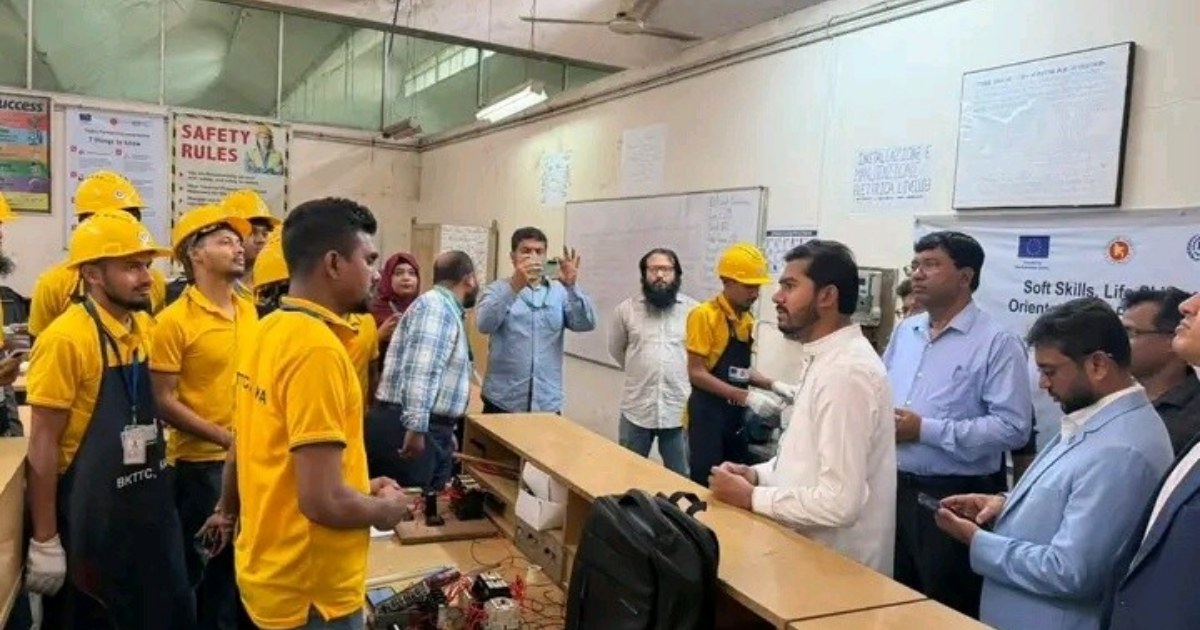 বিকেটিটিসি পরিদর্শনে প্রবাসী কল্যাণ প্রতিমন্ত্রী