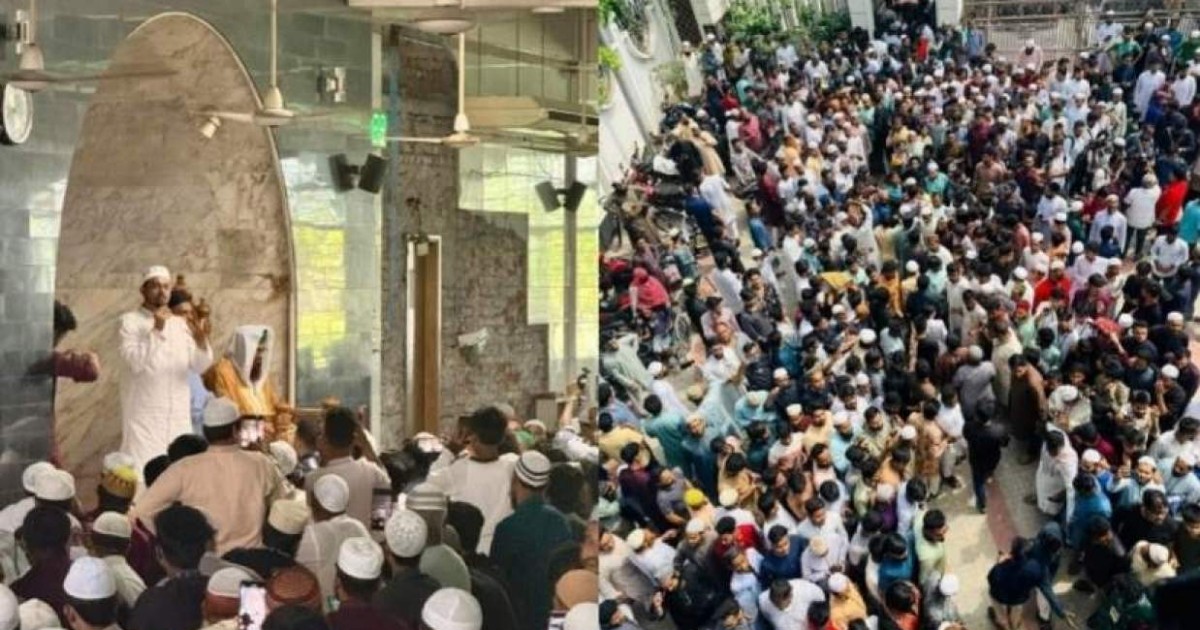 নাসীরুদ্দীন পাটওয়ারীর প্রবেশের পর মসজিদে হুড়োহুড়ি-ধাক্কাধাক্কি, আহত কয়েকজন