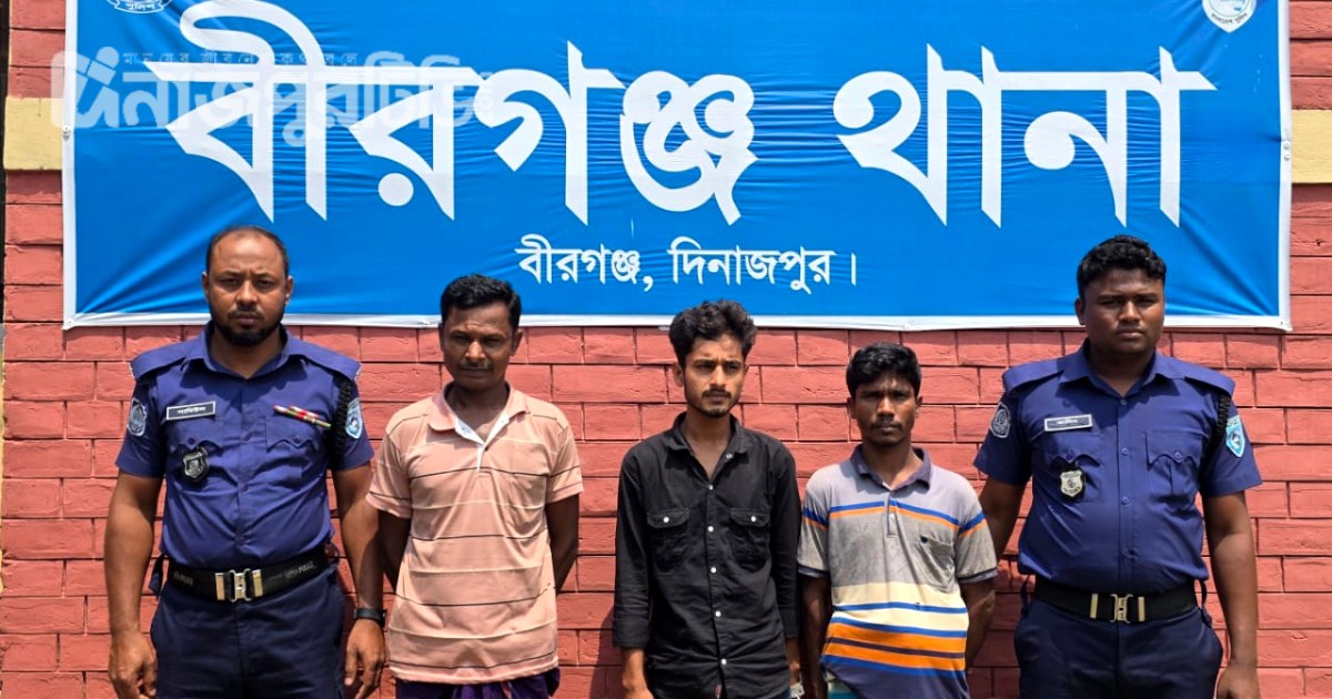 বীরগঞ্জে ট্যাপেন্টাডলসহ ৩ মাদক ব্যবসায়ী গ্রেফতার