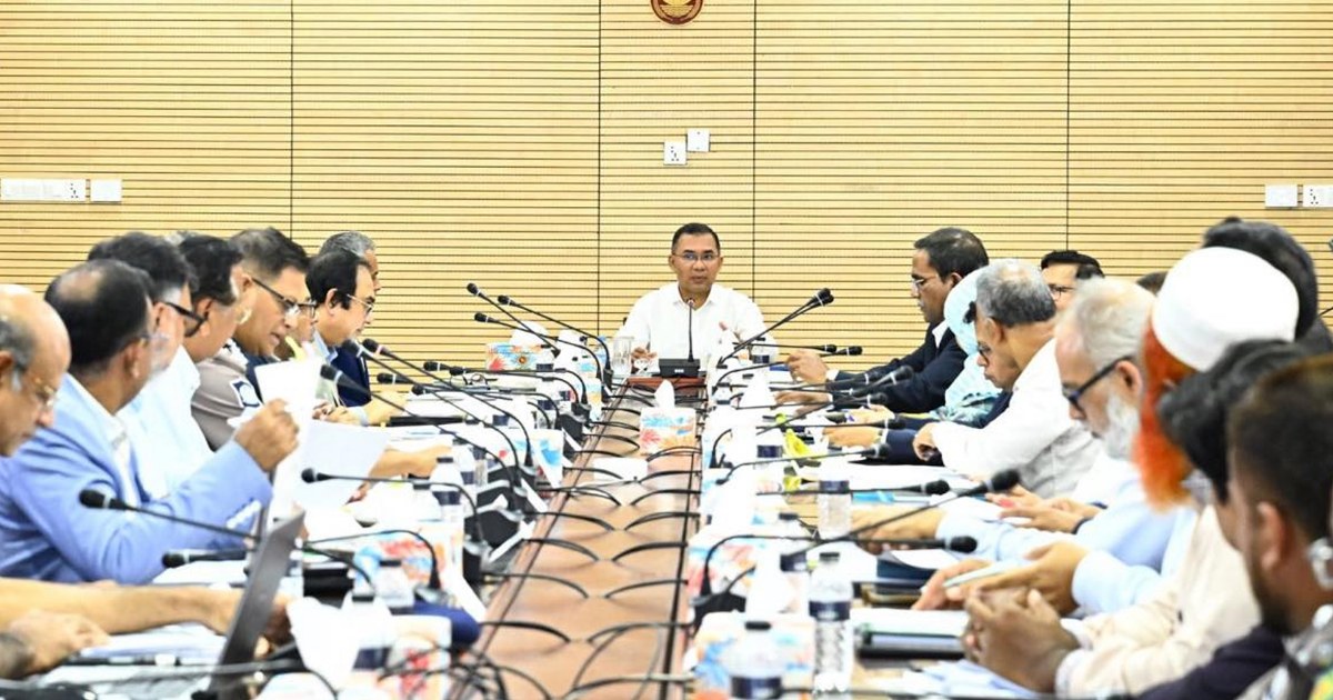 যানজট নিরসনে প্রধানমন্ত্রী তারেক রহমানের সভা