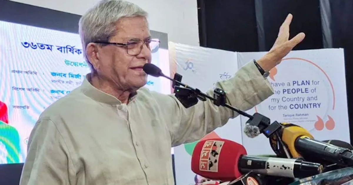 সংবিধান অনুযায়ী নির্ধারিত সময়েই রাষ্ট্রপতি নির্বাচন‍‍` ফখরুল