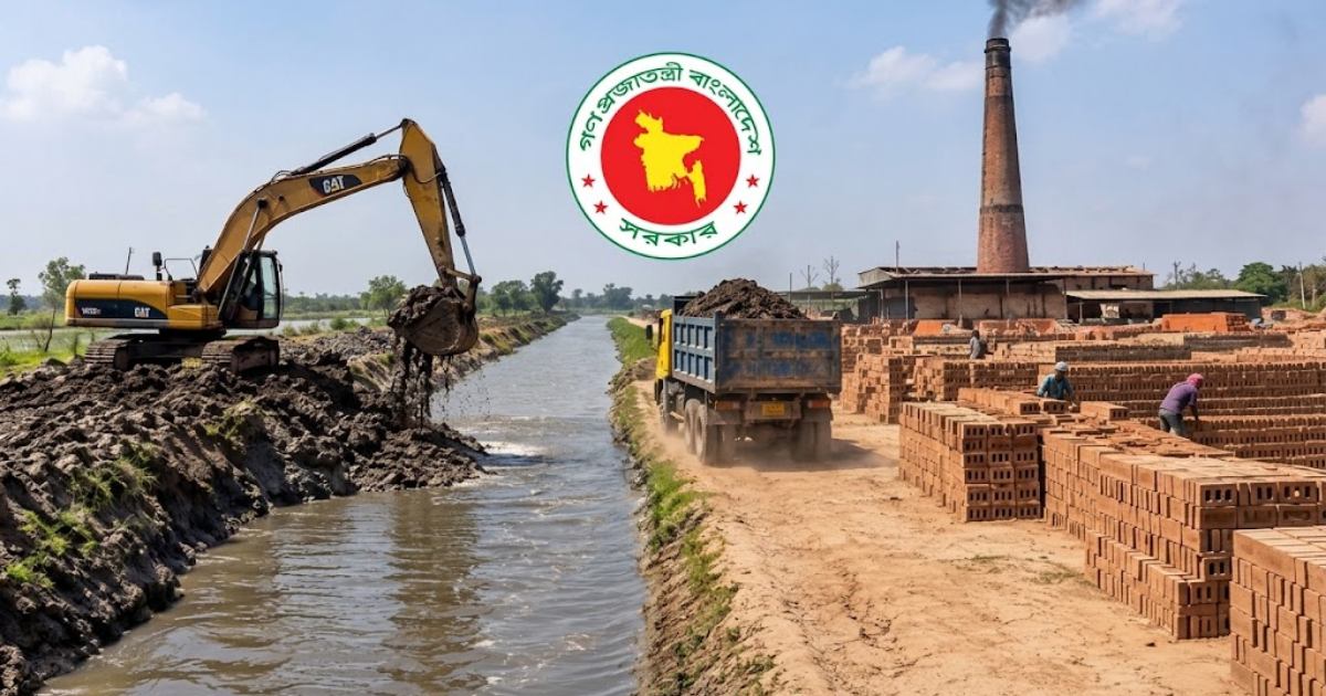 কৃষিজমির টপসয়েল রক্ষায় খাল খননের মাটি পাবে বৈধ ইটভাটা