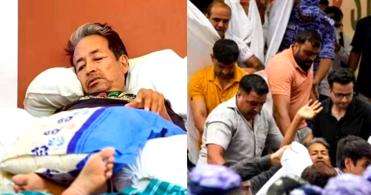 শিক্ষামন্ত্রীর পদত্যাগ দাবিতে অনশন হাসপাতালে সোনম ওয়াংচুক