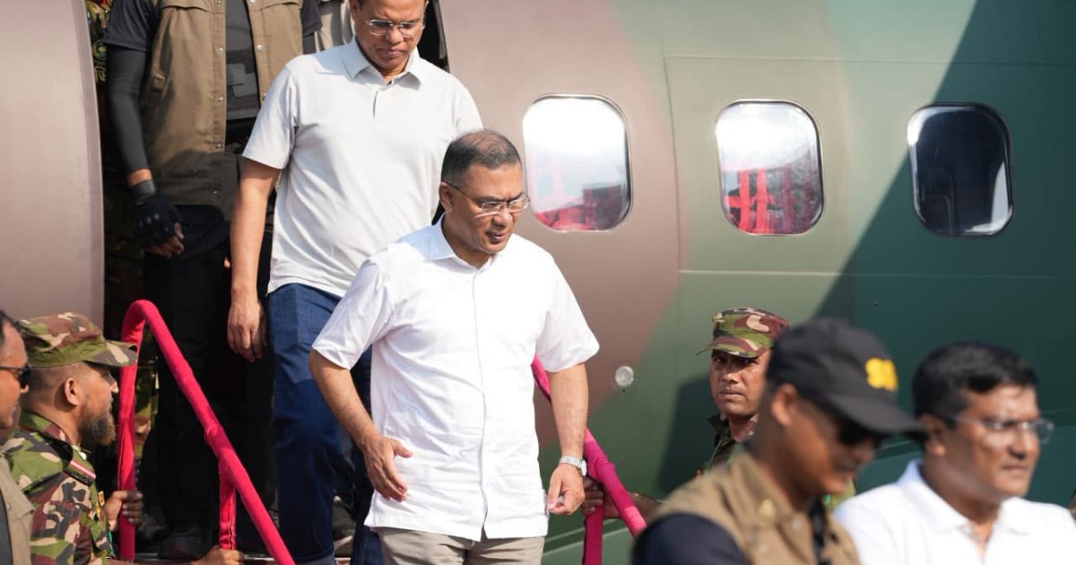 রাজশাহীতে পৌঁছেছেন প্রধানমন্ত্রী তারেক রহমান