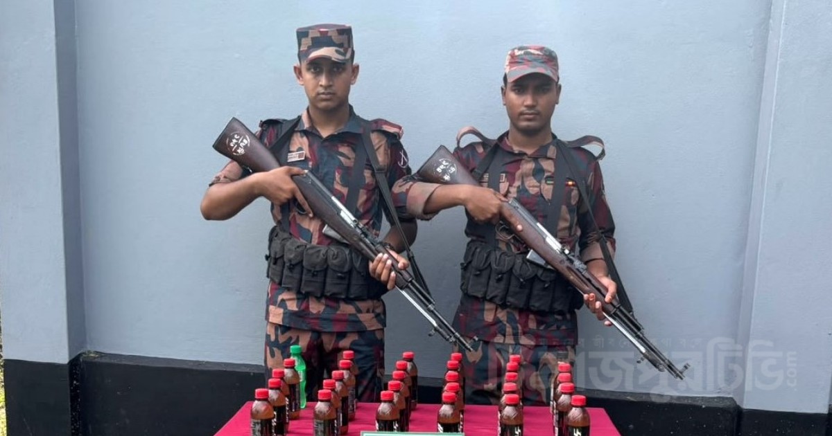 ঠাকুরগাঁও সীমান্তে বিজিবির বিশেষ অভিযানে দেশি মদ উদ্ধার